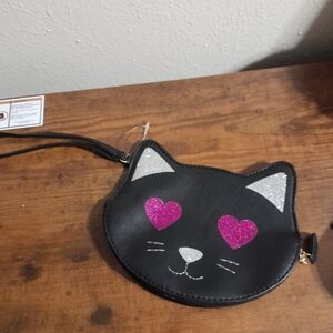 SOLD    Betsey Johnsons Luv Betsey Black Cat Wristlet